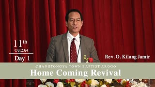 CTBA Home Coming Revival 11 October 2024  Day 1  O Jembir Rev O Kilang Jamir [upl. by Yrkcaz]