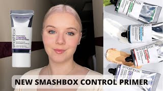 NEW SMASHBOX Photo Finish Control Primer Half Face Wear Test On Oily Skin  Ashleigh James [upl. by Weisburgh]