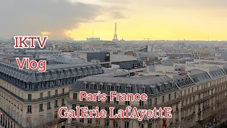 Paris Galerie Lafayette  vlog [upl. by Nosyaj]