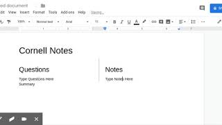 CornellNotes Google Docs [upl. by Maris348]