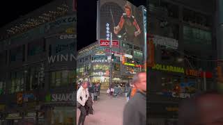 Dundas square Nov2024downtowntoronto travel short torontonight music youtubeshort [upl. by Eatnahc]