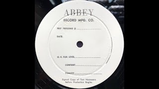 Willis Jackson  Abbey test press for MVLP 17 A [upl. by Balling]