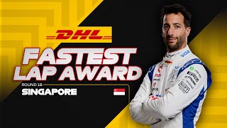 Daniel Ricciardo Sets The Fastest Lap  2024 Singapore Grand Prix  DHL [upl. by Arbmik]