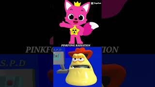 Pizza tower scream meme Pinkfong Radiation meme shorts [upl. by Norrat]