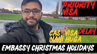 Christmas holidays announced in UK Embassy  CAS amp visa delay in christmasupdate for january intake [upl. by Idden]