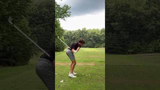 Shallowest golf swing of all time golf shorts [upl. by Aihsatan810]