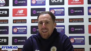 Slough Town 30 Taunton Town  Postmatch interview with Scott Davies  6 January 2024 [upl. by Siramad]