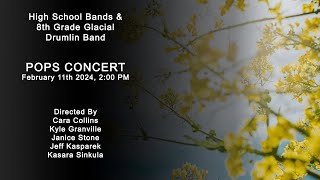 Monona Grove High School Pops Band Concert  Sunday February 11th 2024 [upl. by Noleta]