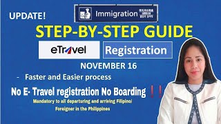 E Travel Registration Updates Fastest and Easiest way to register Online [upl. by Rosanne]