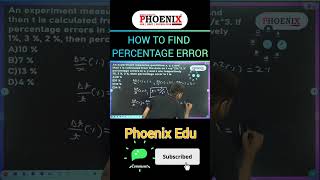 💯HOW TO FIND PERCENTAGE ERROR🤯 neet jeeadavanced shorts viral [upl. by Jeb]