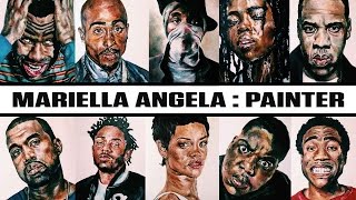 Young Painter Immortalizes Hip Hop Artists On Canvas [upl. by Nennek]