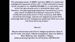 XMRV glycogag protein is 100 match with laboratory mouse strain [upl. by Yenattirb]