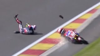 MOTO  La chute spectaculaire de Danny Webb lors des 8 Heures de Spa [upl. by Ifen]