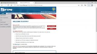 Short Tutorial How to Use The EFTPS Website [upl. by Nylrac]