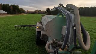 Spreading slurry  Fendt 924  Agronic 17m³  Bomech 105m  Raw sound [upl. by Jenny]