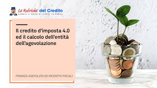 Il credito dimposta 40 ed il calcolo dellentità dellagevolazione [upl. by Idnil]