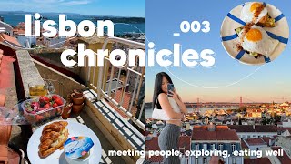 exploring lisbon meeting people amp eating well vlog 🍓  lisbon chronicles [upl. by Bullen109]