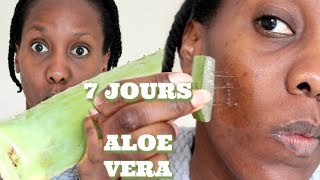 LES EFFETS DE L ALOE VERA SUR MA PEAU PENDANT 7 J [upl. by Adniroc]