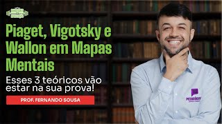 Piaget Vigotsky e Wallon em Mapas Mentais  Professor Fernando Sousa [upl. by Mosa]