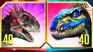 MAX SCORPIOS REX VS INDORAPTOR GEN 2 🌍 Jurassic World The Game  New DinosaurHybrid Battles [upl. by Aeniah]