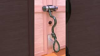 Double gate latch ideas  Clip 25 door lock doorlock woodworking [upl. by Jezabella]