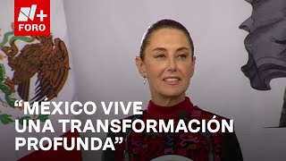 Sheinbaum destaca la transformación de México en el desfile cívico militar  Las Noticias [upl. by Einaoj]