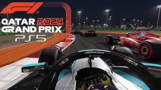 F1 24 I Qatar Grand Prix  Mercedes W15  PS5 Gameplay [upl. by Kenison180]