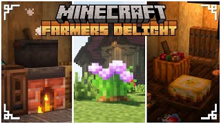 Minecraft Farmers Delight Mod Showcase  A Huge Expansion to Farming [upl. by Isiah928]