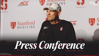 Stanford Football Weekly Press Conference  Syracuse Week [upl. by Delwin]