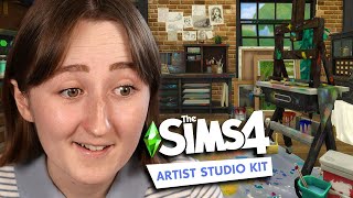 i built an artist loft in the sims using the new kits [upl. by Macpherson871]