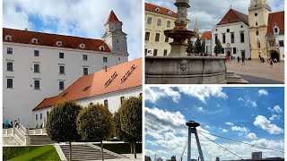 Bratislava walking tour  Slovakia 🇸🇰 [upl. by Arais]