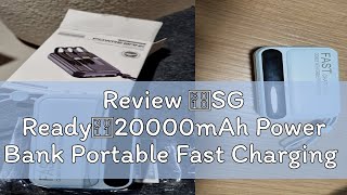 Review 【SG Ready】20000mAh Power Bank Portable Fast Charging Cute Mini Powerbank Battery Comes With [upl. by Ellenod]