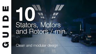 ASMR Factory Automated Stators Motors Rotorsalt 10  minute SATISFACTORY GUIDE [upl. by Anneehs]