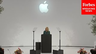 First Lady Dr Jill Biden Tim Cook Hold Mental Health Discussion During APEC Summit At Apple Park [upl. by Carlisle]