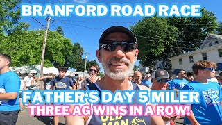 2024 BRANFORD ROAD RACE FATHERS DAY FIVE MILER RACE RECAP THIRD STRAIGHT AG WIN [upl. by Sams]