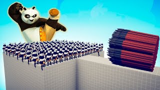 100x KUNG FU PANTA  GIANT vs EVERY GOD  Totally Accurate Battle Simulator TABS [upl. by Rebm]