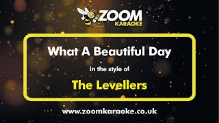 The Levellers  What A Beautiful Day  Karaoke Version from Zoom Karaoke [upl. by Acnayb]