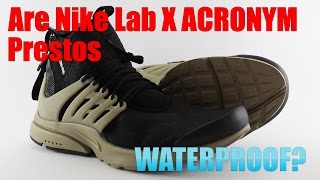 Acronym Presto Part 2 Are they Waterproof  Closeups of the BlackBamboos [upl. by Schmitt]