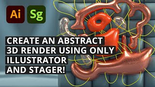 Create abstract 3D art with Illustrator and Substance 3D Stager [upl. by Aiyn95]