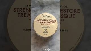 Shea Moisture Jamaican black castor oil strengthen amp restore treatment masque sheamoisturehaircare [upl. by Toomay]