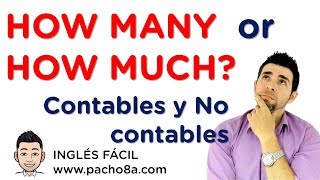 How many y How much  Sustantivos Contables y No Contables  Explicación en Español  Clases inglés [upl. by Aimek]