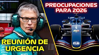 ¡REUNIÓN DE URGENCIA PREOCUPACIÓN DE LOS EQUIPOS DE F1 POR EL NUEVO REGLAMENTO DE 2026 f1 [upl. by Hurlow]