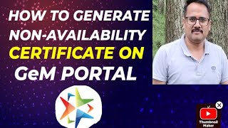 How to Generate NonAvailability CertificateReport on GeM PortalAcademicEpicenter [upl. by Aeriell681]