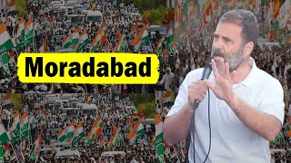 Rahul Gandhis Fabulous Speech at Congress Public Meeting in Moradabad Uttar Pradesh Congress LIVE [upl. by Fancy]