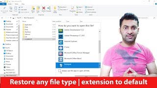 How to restore your default file format and icons in original state [upl. by Anabel]