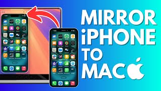 Mirror iPhone to MacBook  Air Pro Mini iMac  Share iPhone screen to MacOS [upl. by Atinniuq]