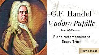 VAdoro Pupille  GFHandel  F major PIANO ACCOMPANIMENT only [upl. by Aitnuahs]