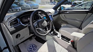 2024 Volkswagen Tiguan Oryx White Exterior with Storm Gray Interior [upl. by Adaurd467]