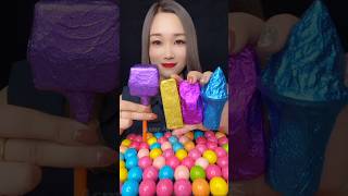 ASMR ‎AsmrWD 신기한물먹방 candy eat lips 물먹방아이스크림 575 [upl. by Athalie]