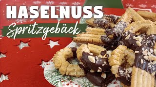 Haselnuss Spritzgebäck im Fleischwolf  Weihnachtsgebäck Rezept [upl. by Enileqcaj]